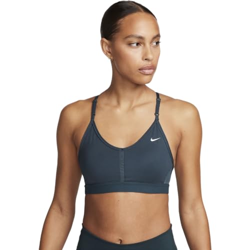 Nike Damski biustonosz sportowy W Nk Indy z dekoltem w serek