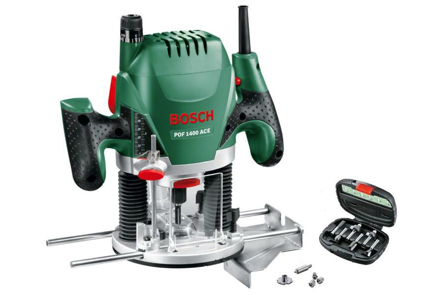 Bosch POF 1400A CE frezarka górnowrzecionowa 1400W w walizce z akcesoriami 060326C801