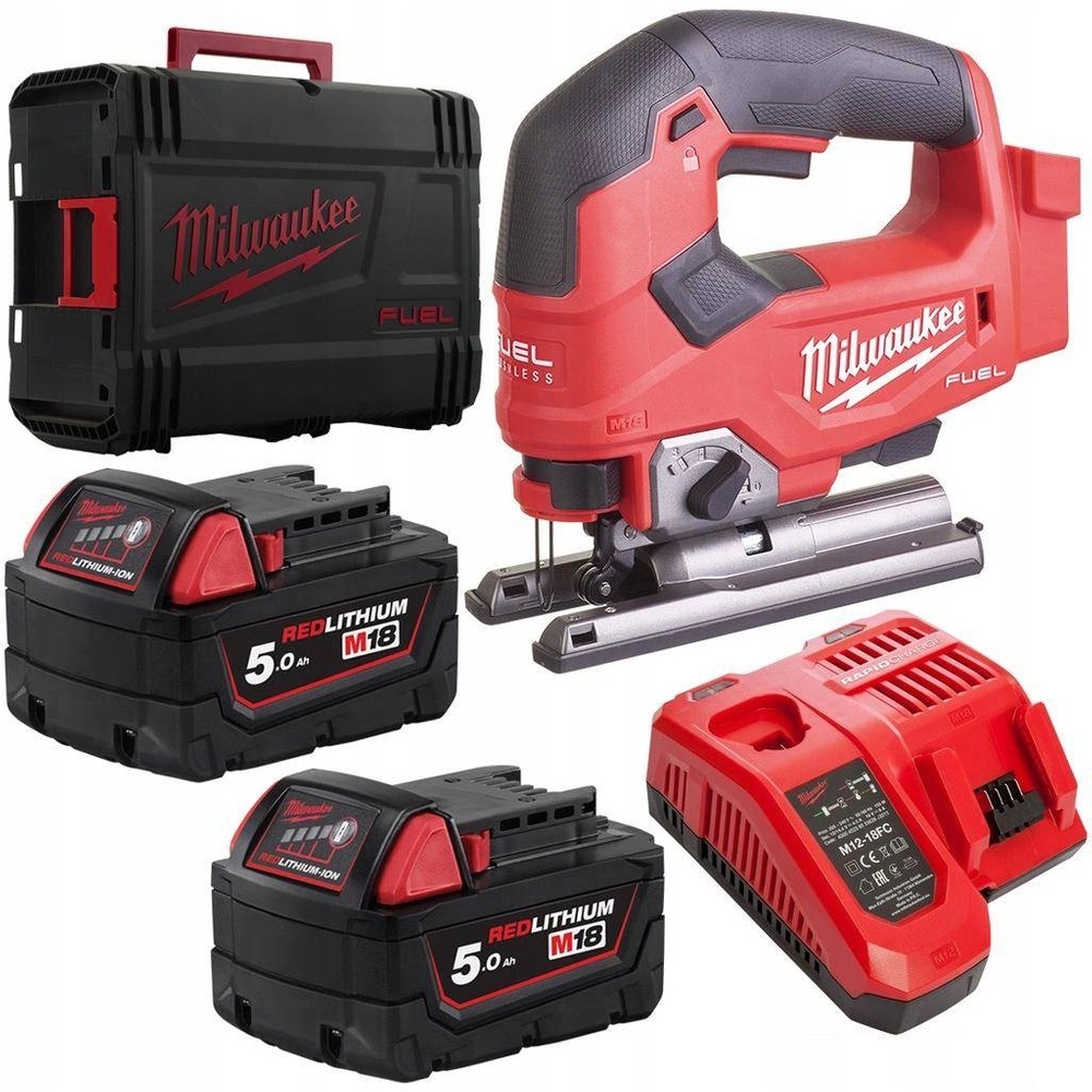 Milwaukee M18 FJS-502X akumulatorowa wyrzynarka 18V 2x5,0Ah Li-Ion w HD Box 4933464727