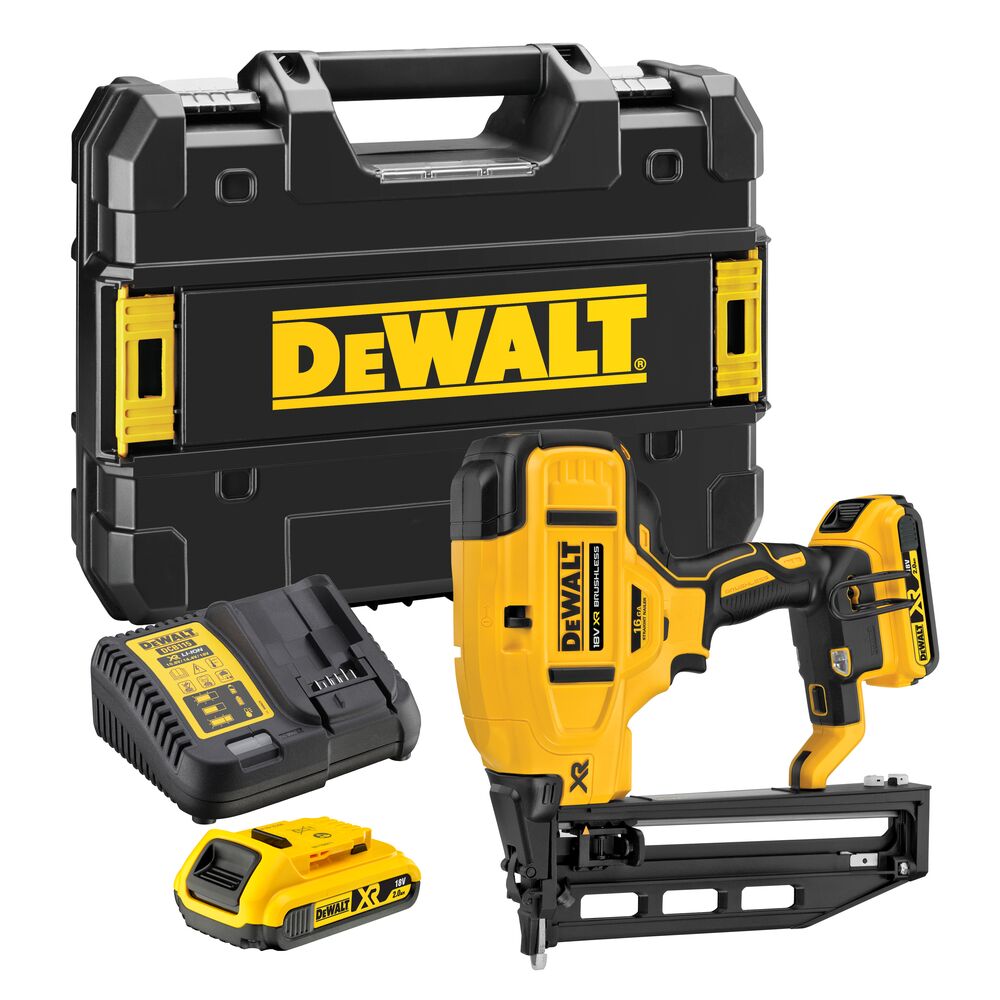 Фото - Будівельний степлер DeWALT GWOŹDZIARKA 18V DCN662D2 16Ga 32-64mm 2x2,0Ah BL KUFER ☀️☀️☀️ Autor 