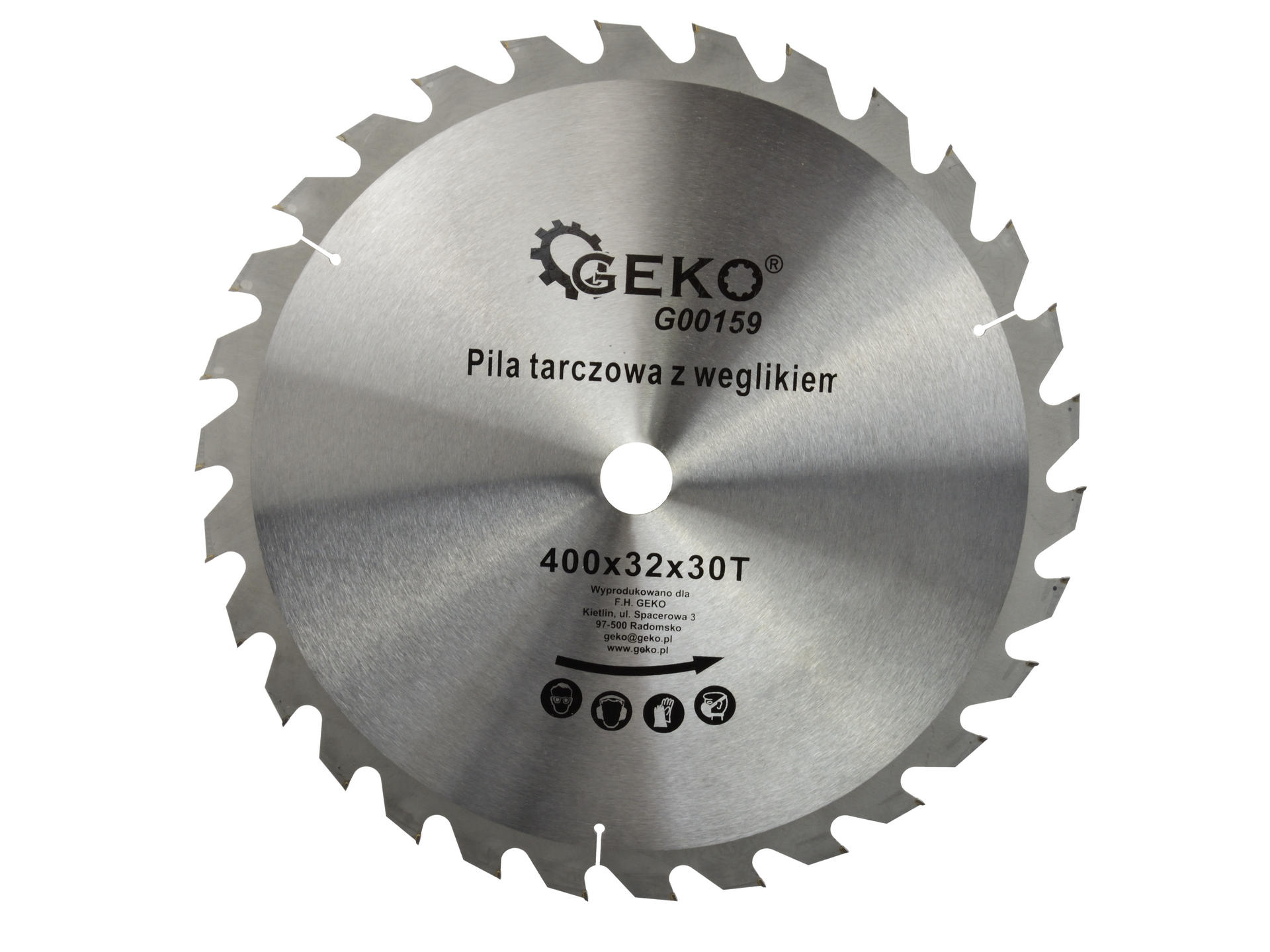 Geko G00159 piła tarczowa do cięcia drewna 400x32 mm 30 zębów
