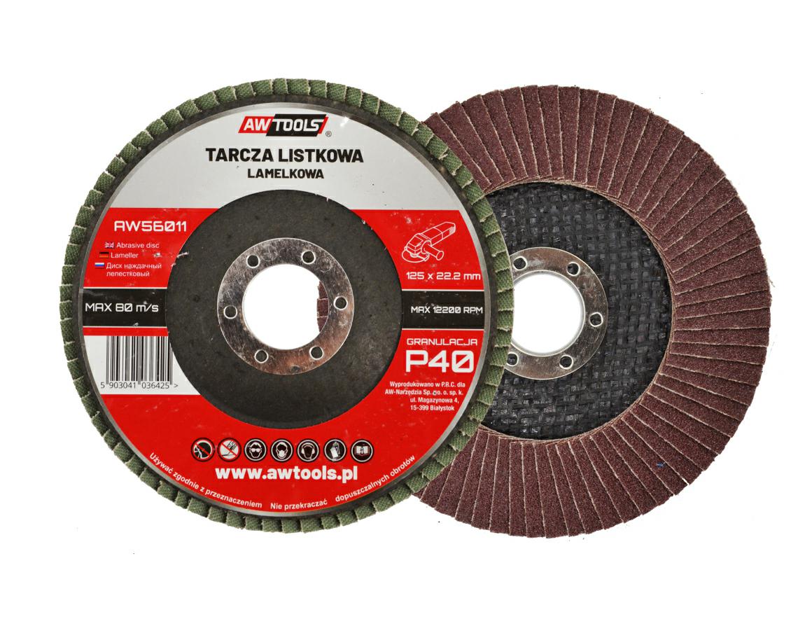 AWTOOLS ŚCIERNICA LISTKOWA 125  P 100