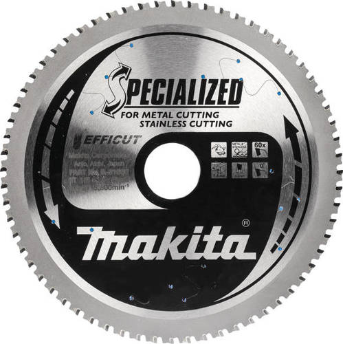 Makita E-12843 piła do cięcia stali 185x30 mm 60 zębów Efficut