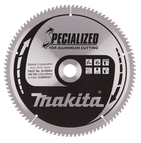 Makita B-33358 piła tarczowa do cięcia aluminium 305x30 mm 100 zęby Specialized