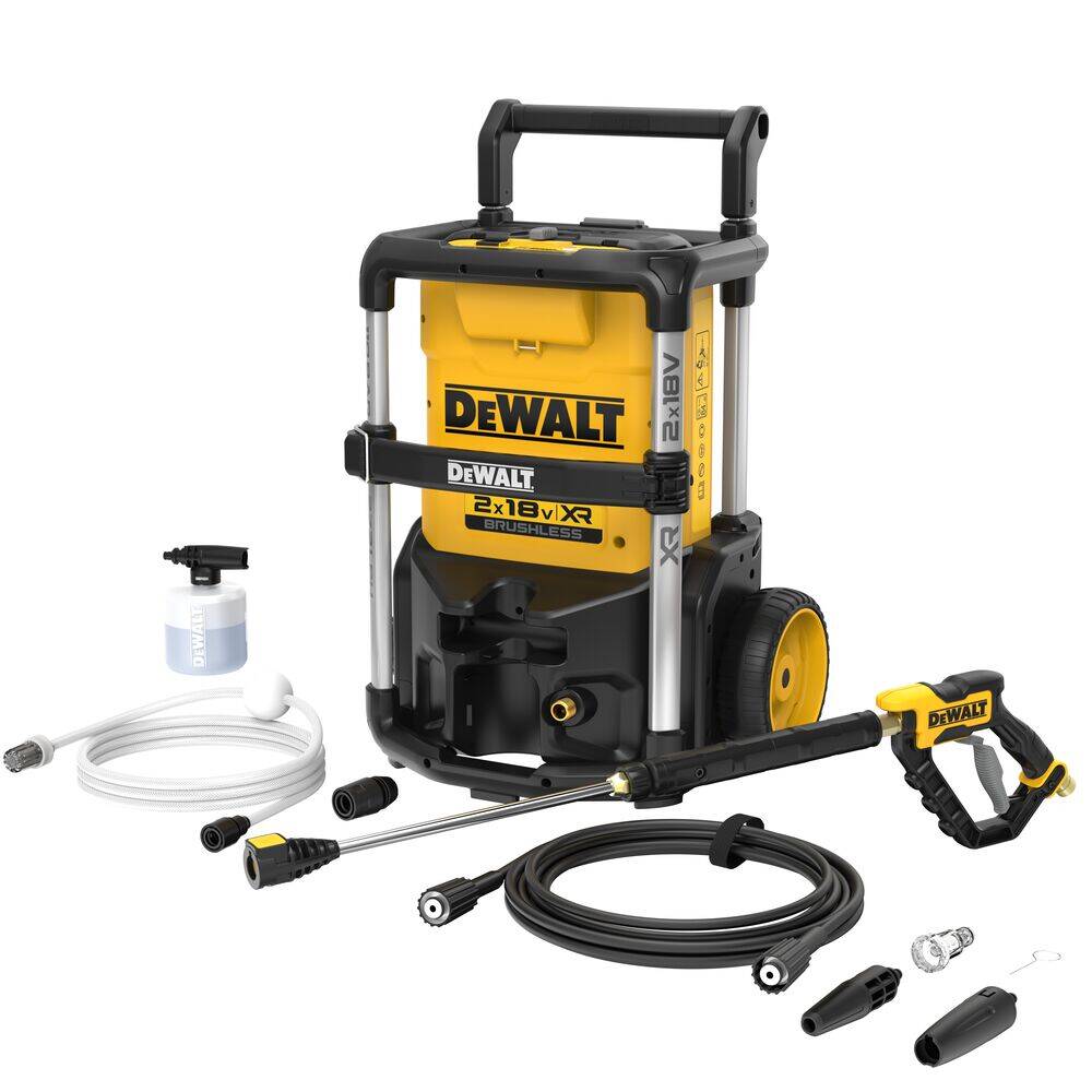 DeWalt DCMPW1600N-XJ akumulatorowa myjka wysokociśnieniowa 2x18V 110 bar 273 l/h bez akumulatorów i ładowarki w kartonie