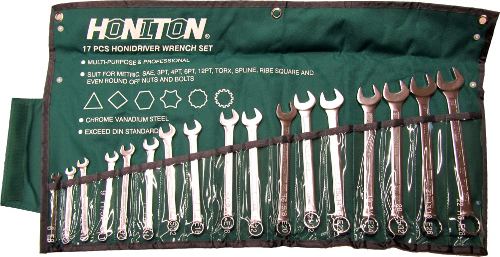 Honiton H0117 komplet kluczy płasko-oczkowych 6-22 mm 7 elementów