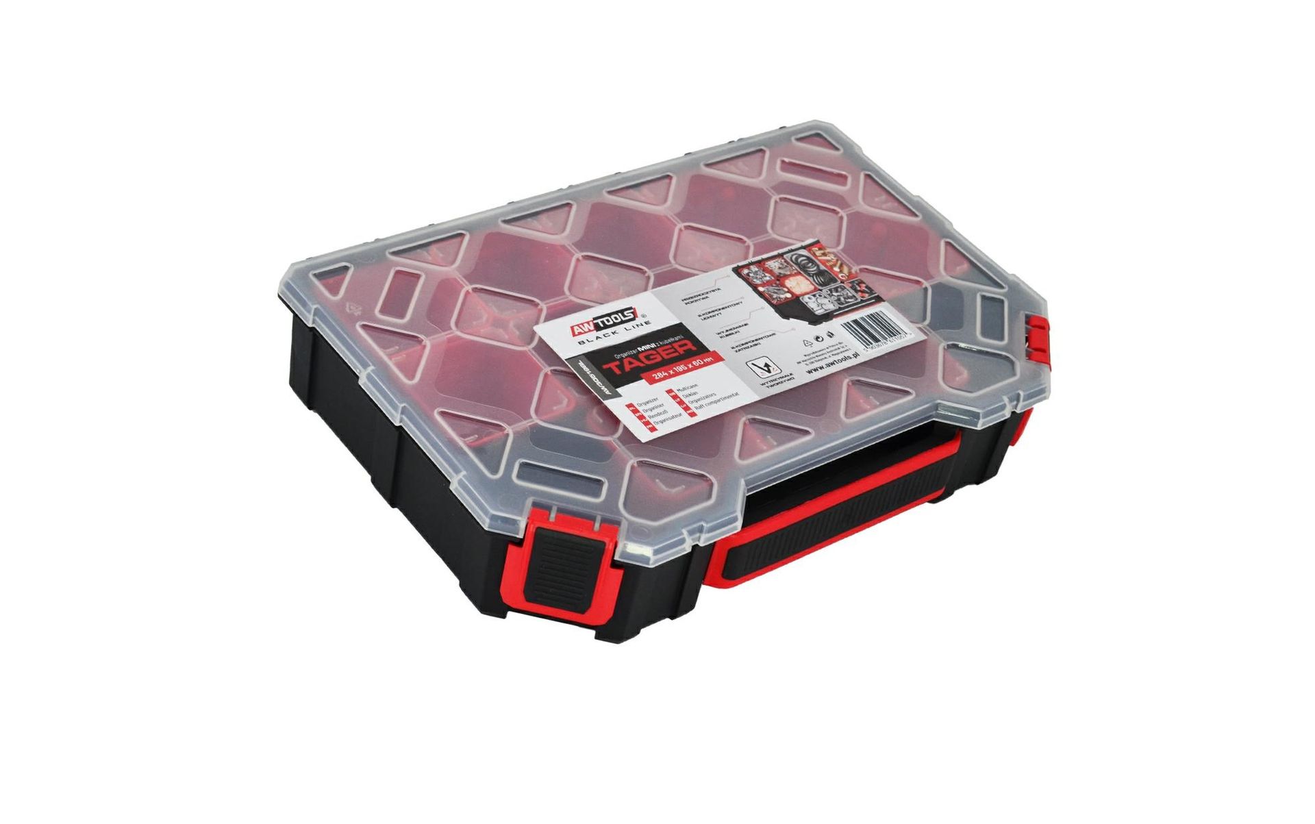 AWTools AW30519BL organizer 284x243x60 mm Tager mały z kubełkami