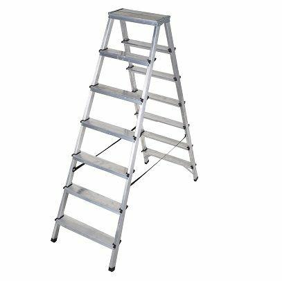 AWTOOLS AW23008 DRABINA TABORET 8 STOPNI 125 kg