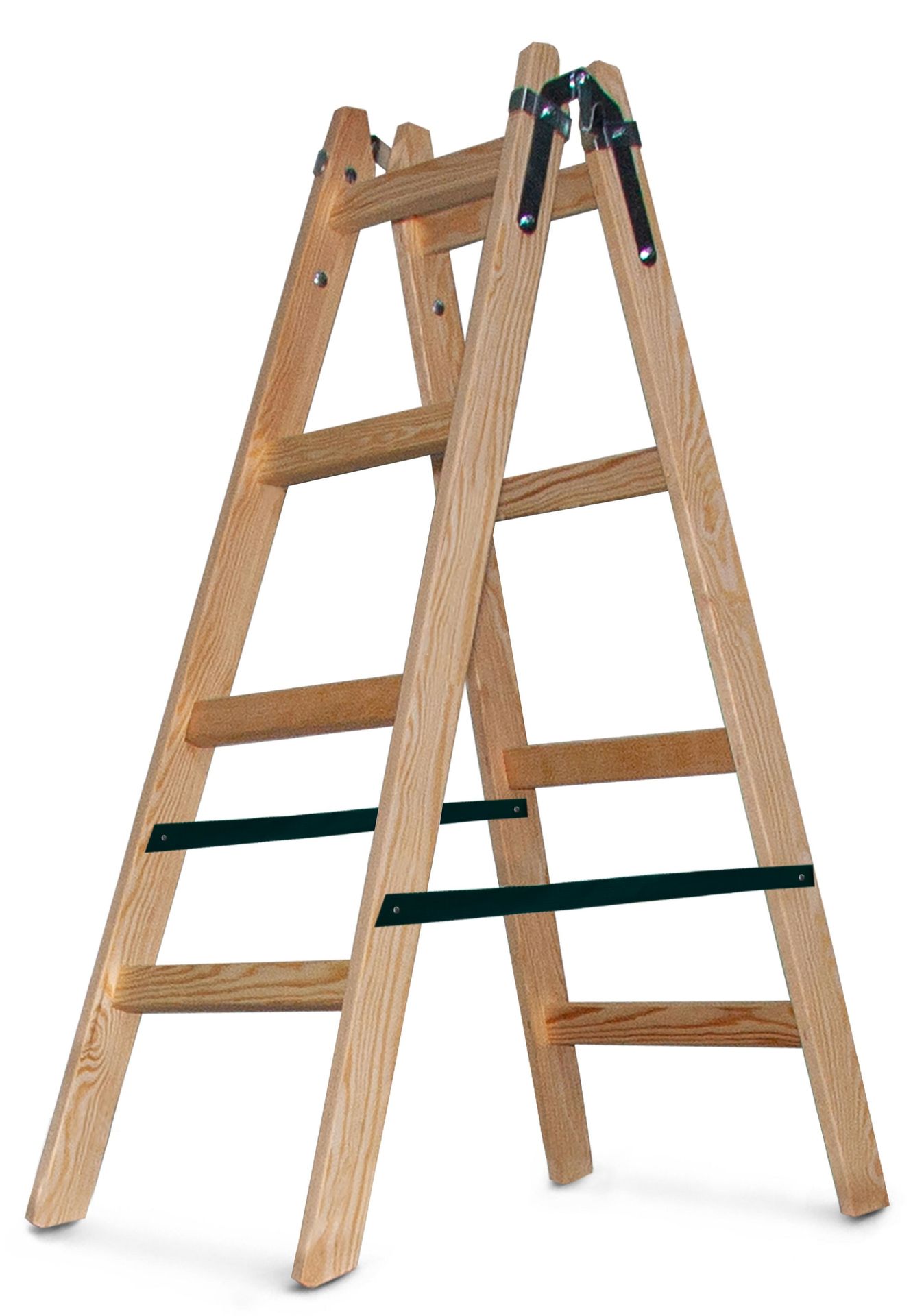 AWTools AW23035 drabina drewniana 2x4 stopnie 150 kg