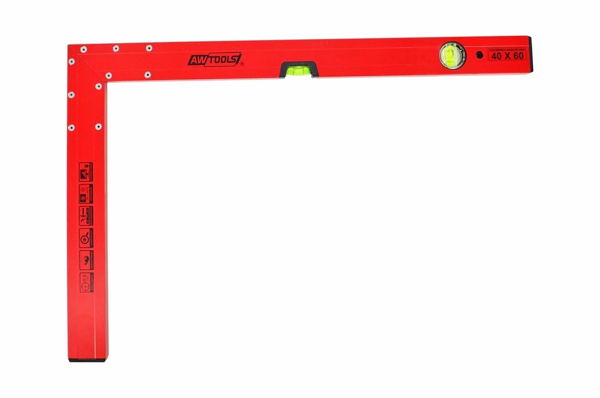 AWTools AW30112 KĄTOWNIK PION / POZIOM 80x150 cm