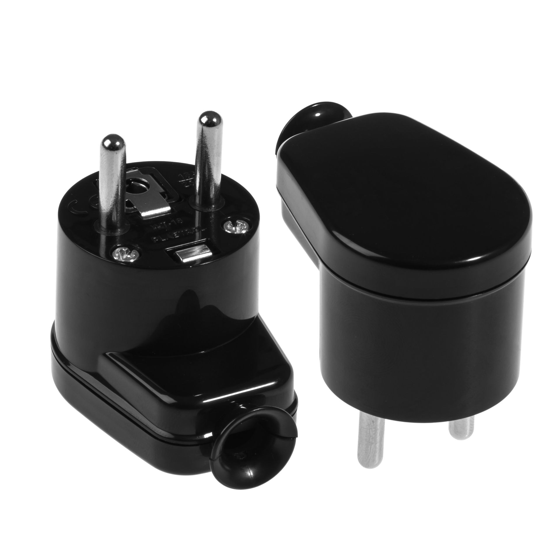AWTools AW24801 wtyczka kątowa WT-16 czarna 10 szt.