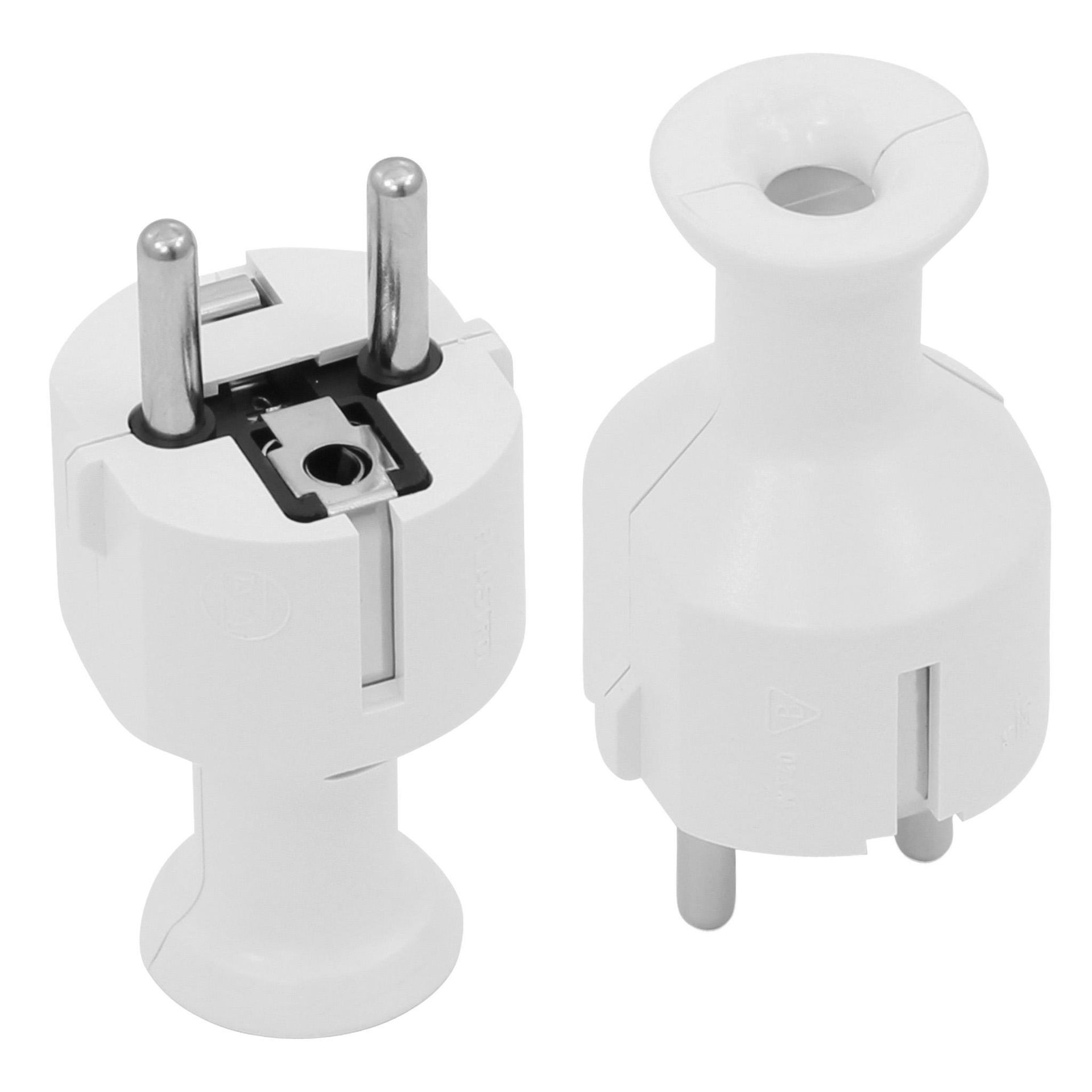 AWTools AW24805 wtyczka kątowa WT-40 biała 10 szt.