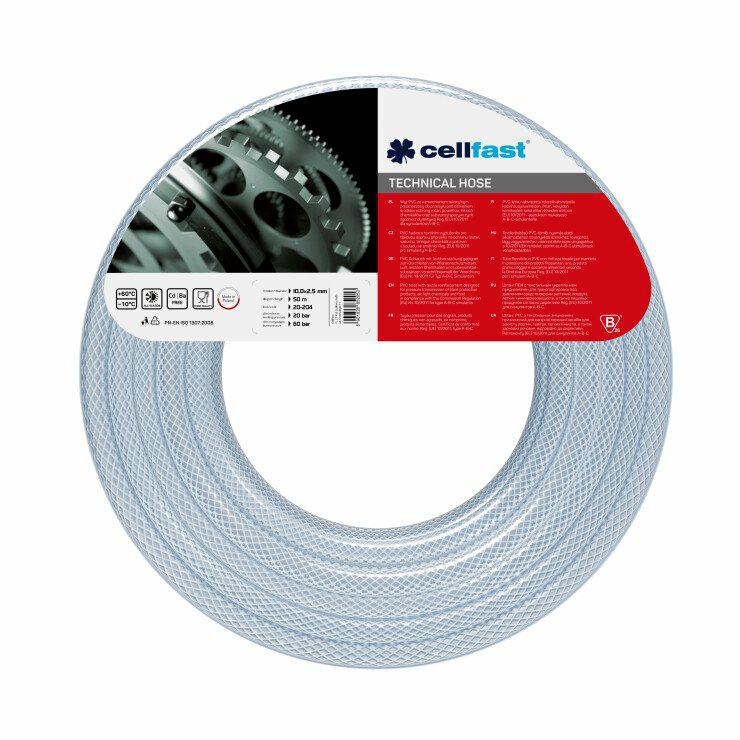 Cellfast 20-239 zbrojony wąż techniczny 10,0x2,0 mm 25 m