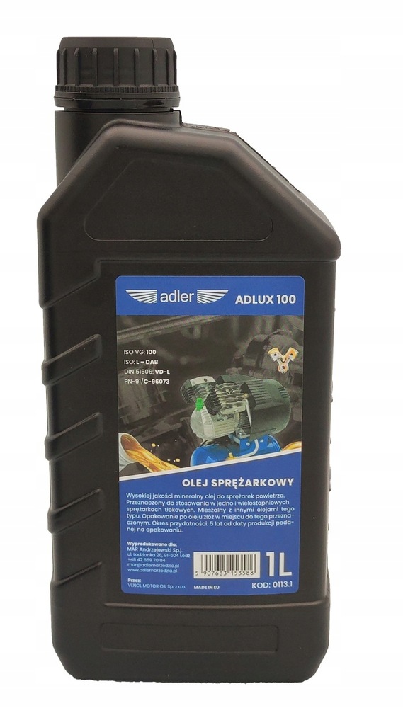 Adler 0113.1 olej sprężarkowy Adlux 100 1 litr