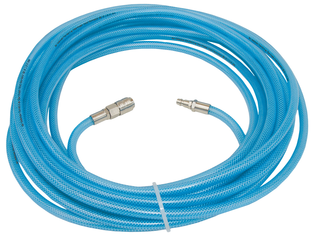 Adler 0142.52 pneumatyczny przewód prosty PCV 10 mm 15 m ze złączami