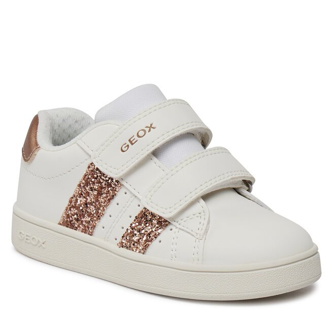 Sneakersy Geox J Eclyper Girl J45LRA 000BC C1ZH8 M White/Rose Gold