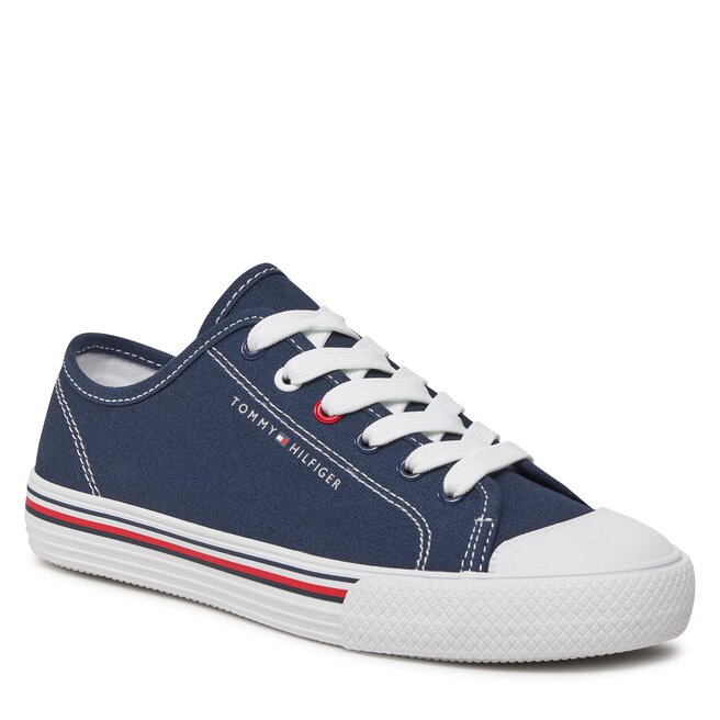 Trampki Tommy Hilfiger Low Cut Lace Up Sneaker T3X9-33324-0890 S Blue 800