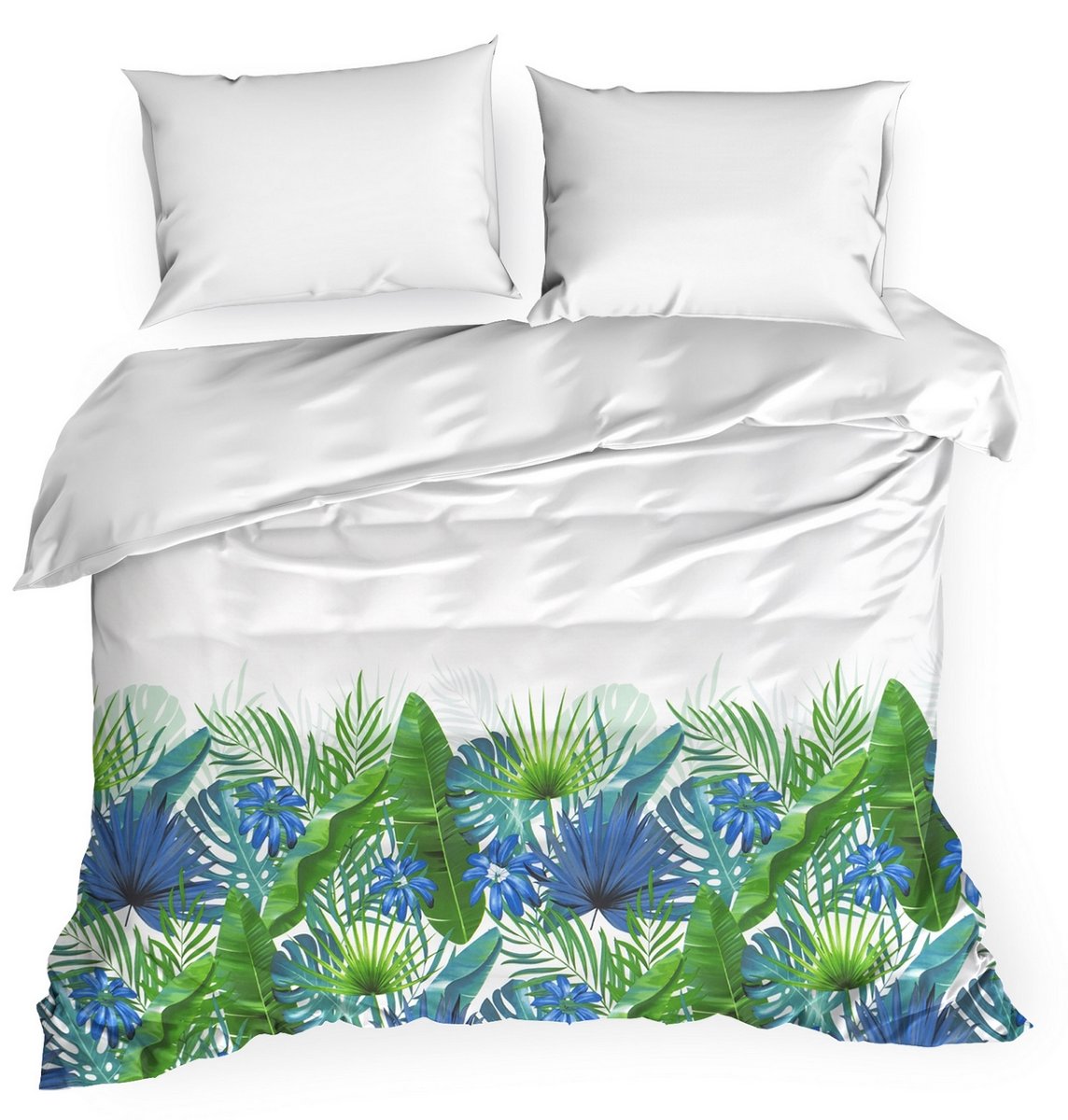 Komplet pościeli EUROFIRANY ADORA, turkusowo-zielona, 160x200 cm, 3 elementy