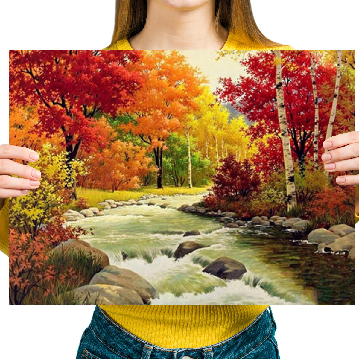 Haft Diamentowy Diamond Painting,DIAMENTOWY MALARZ,Obraz DIY 5D,Mozaika Diamentowa 30x40,Jesień
