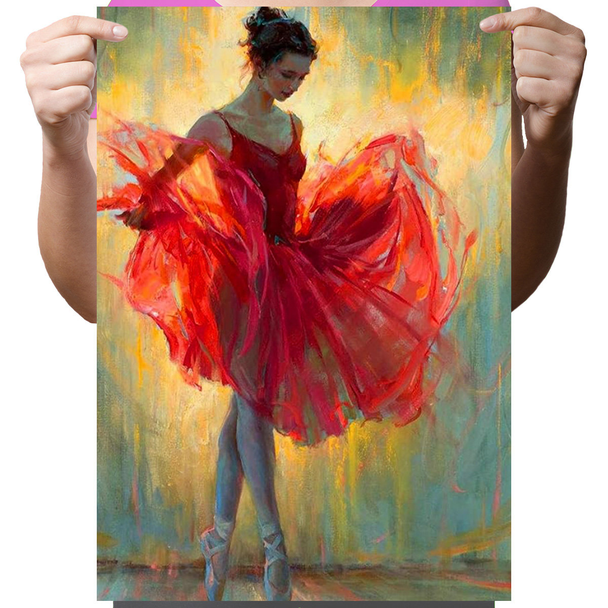 Haft Diamentowy Diamond Painting,DIAMENTOWY MALARZ,Obraz DIY 5D,Mozaika Diamentowa 30x40, Baletnica