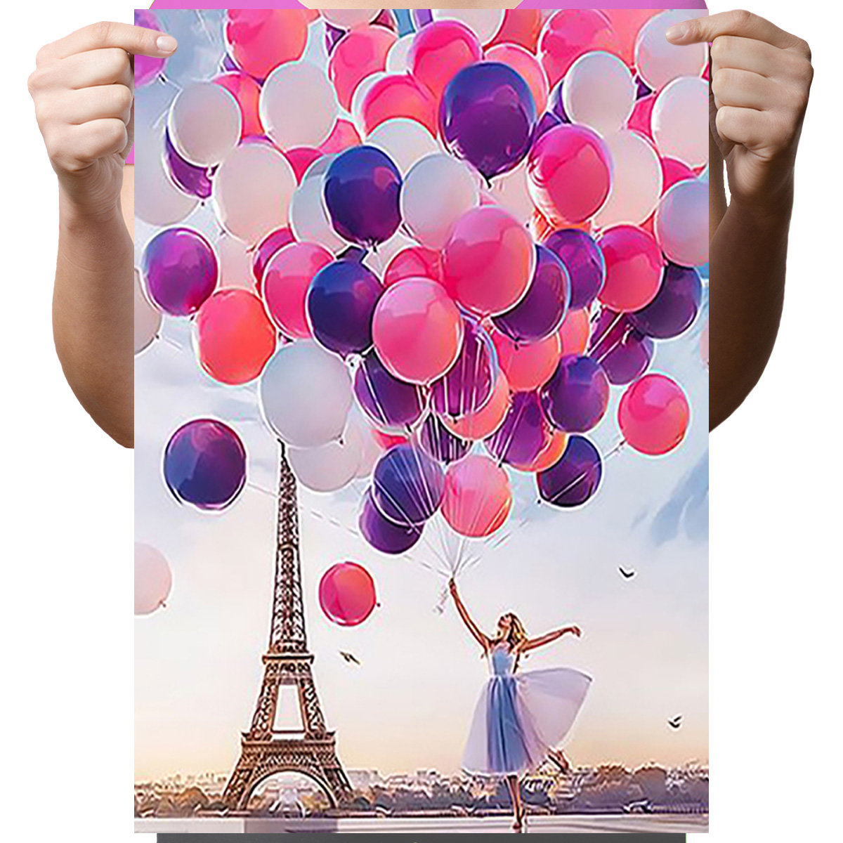 Haft Diamentowy Diamond Painting,DIAMENTOWY MALARZ,Obraz DIY 5D,Mozaika Diamentowa 30x40, Balony