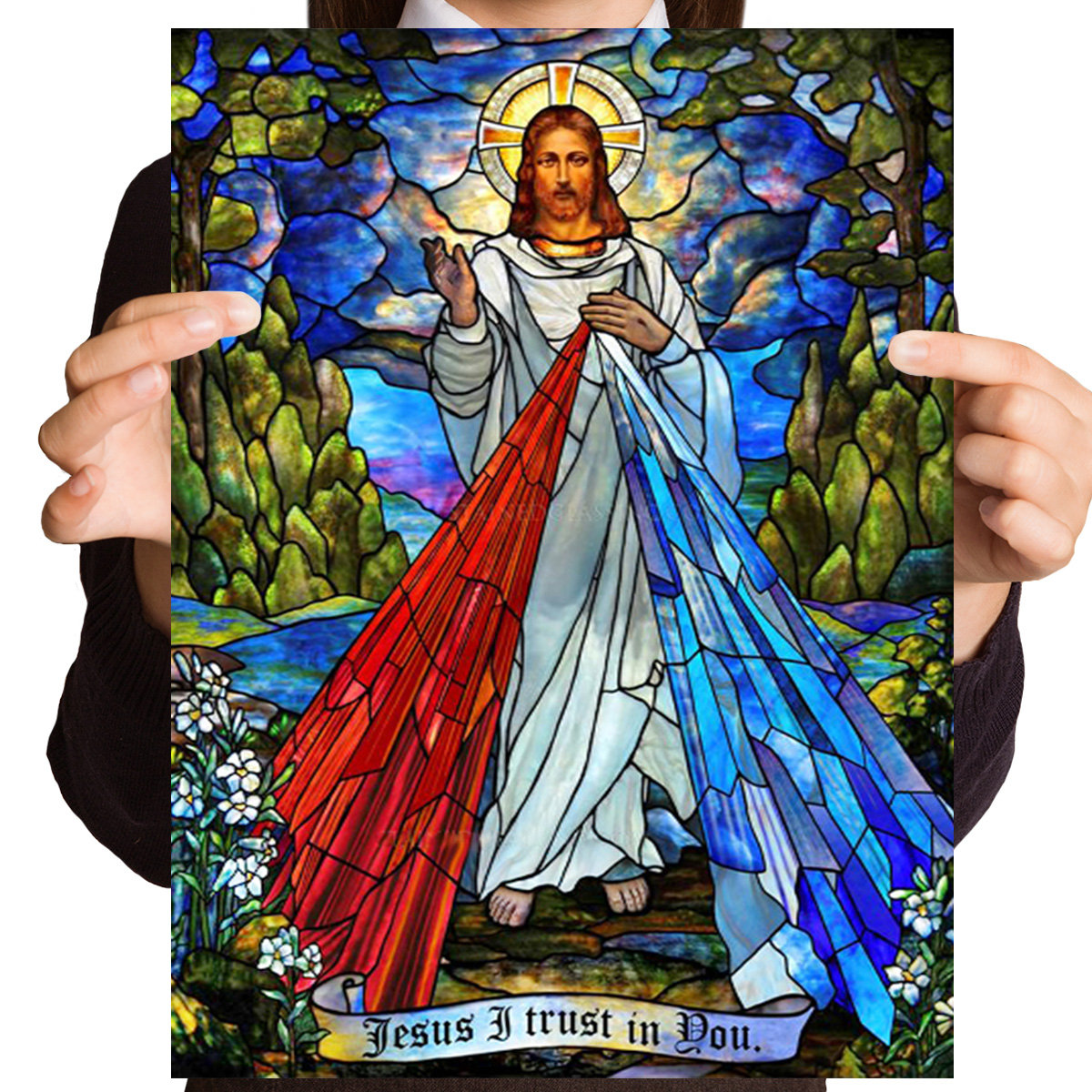 Haft Diamentowy Diamond Painting,DIAMENTOWY MALARZ,Obraz DIY 5D,Mozaika Diamentowa 20x30,Religijne