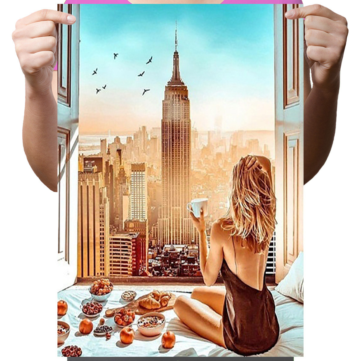 Haft Diamentowy Diamond Painting,DIAMENTOWY MALARZ,Obraz DIY 5D,Mozaika Diamentowa 30x40, Dziewczyna