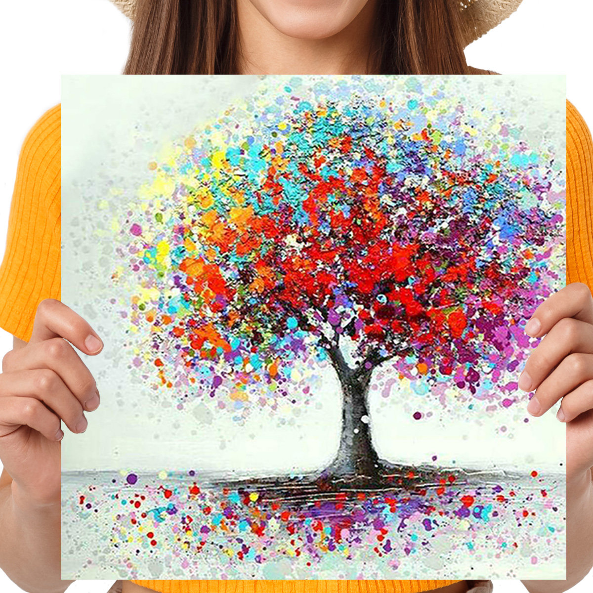 Haft Diamentowy Diamond Painting,DIAMENTOWY MALARZ,Obraz DIY 5D,Mozaika Diamentowa 30x30, Drzewko