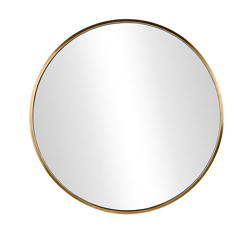 Lustro 60 Złote Ścienne Okrągłe Łazienkowe