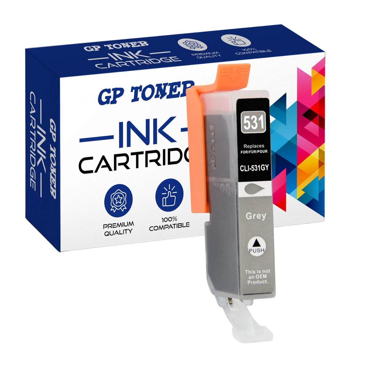 Tusz Zamiennik do Canon Pixma TS8750 TS8751 531XL Szary