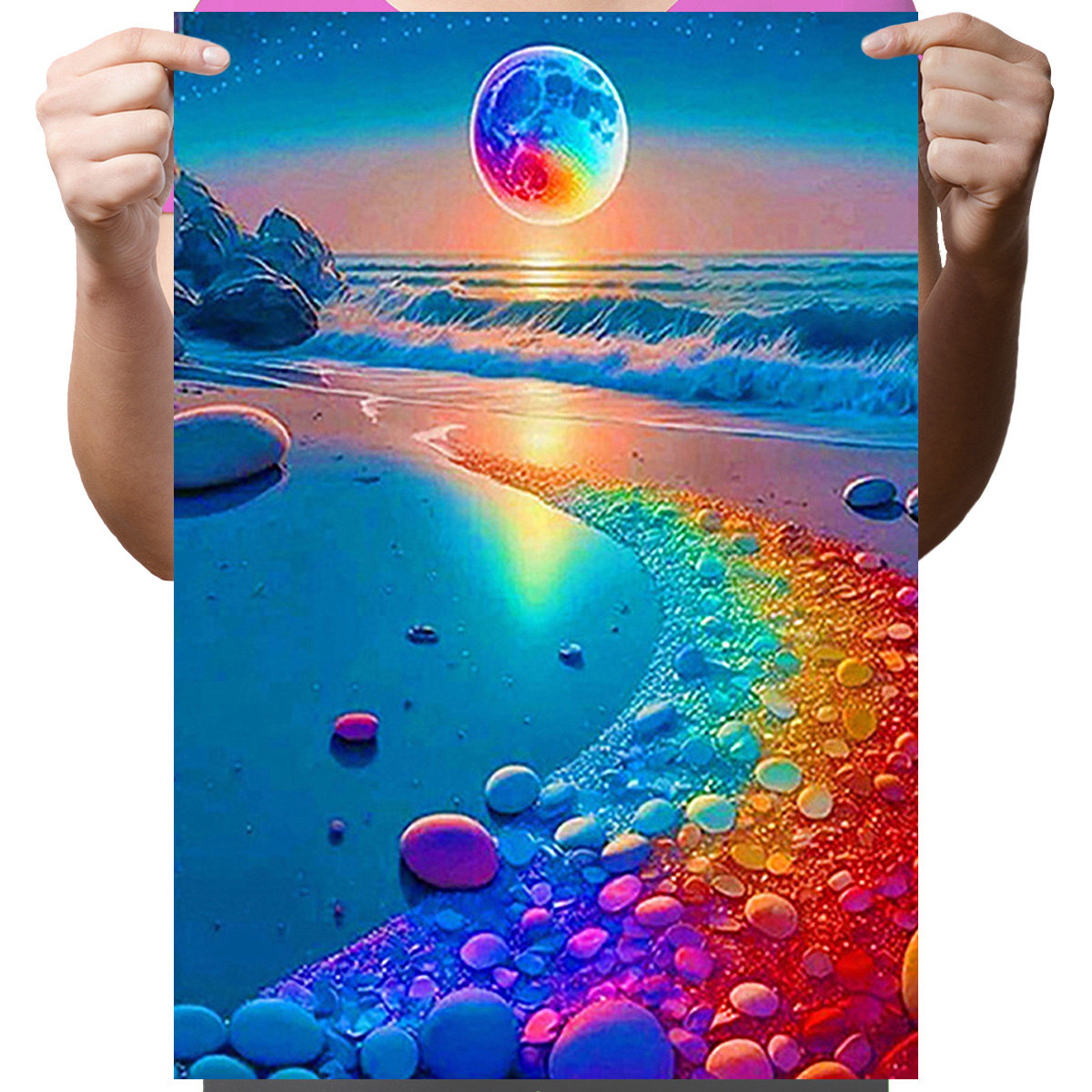 Haft Diamentowy Diamond Painting,DIAMENTOWY MALARZ,Obraz DIY 5D,Mozaika Diamentowa 30x40,Morze