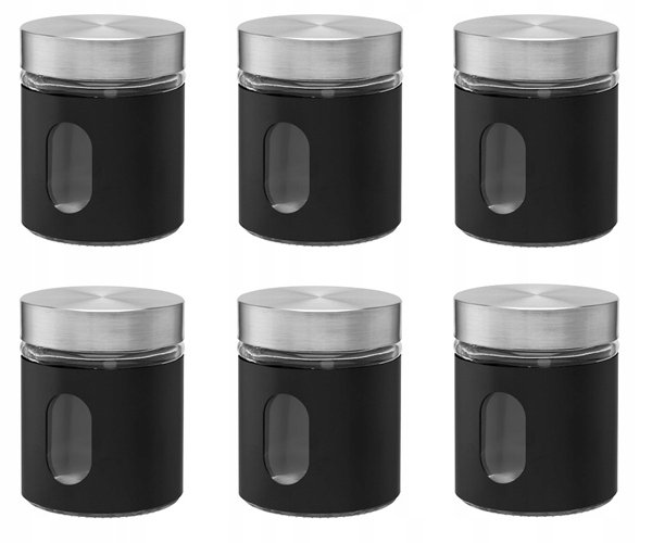 Pojemnik Alcano Na Sypkie Żywność Kawę 6 X 320 Ml Przyprawy Do Kuchni