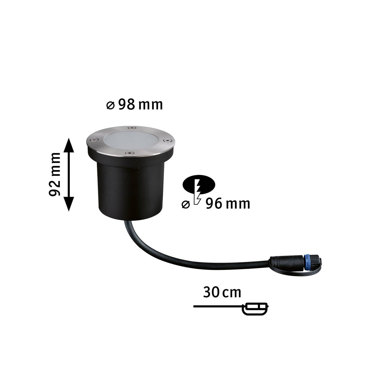 Paulmann Plug & Shine oprawa wpuszczana LED 4,5W 1 szt