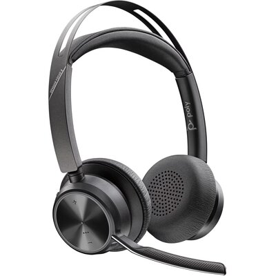 Poly Voyager Focus 2 VFOCUS2-M C bezprzewodowy zestaw słuchawkowy stereo z USB-C, bez stacji ładującej, certyfikowany dla Microsoft Teams