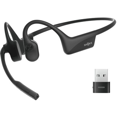 Shokz OpenComm2 UC (USB-A) czarne