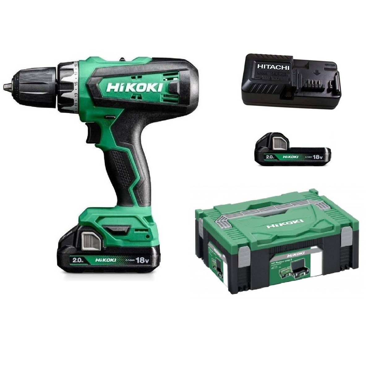 Hikoki DS18DF WQZ wiertarko-wkrętarka w walizce HitSystem