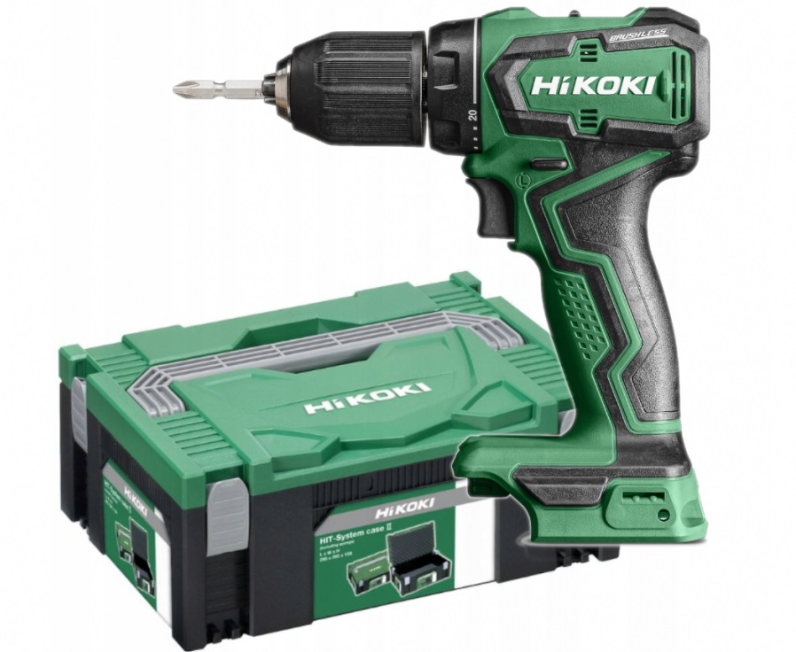 Hikoki DS18DD W2Z wiertarko-wkrętarka 18V 55Nm bez akumulatorów i ładowarki w walizce HitSystem