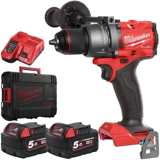 Milwaukee M18 FPD3-502X wiertarko-wkrętarka udarowa 18V 2x5,0Ah Li-Ion 158Nm w walizce 4933479860