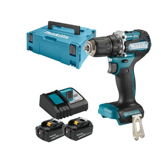 Makita DDF487RTJ wiertarko-wkrętarka 18V 2x5,0Ah Li-Ion LXT 40/25Nm w walizce Makpac