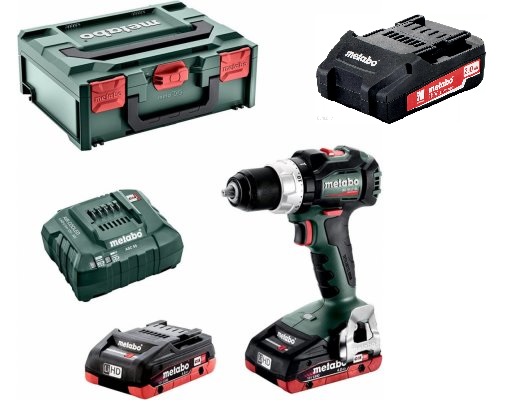 Metabo BS 18 LT BL wiertarko-wkrętarka 18V 2x4,0Ah Li-HD 1x2,0Ah Li-Power 75/34Nm w walizce metaBOX PL2230031