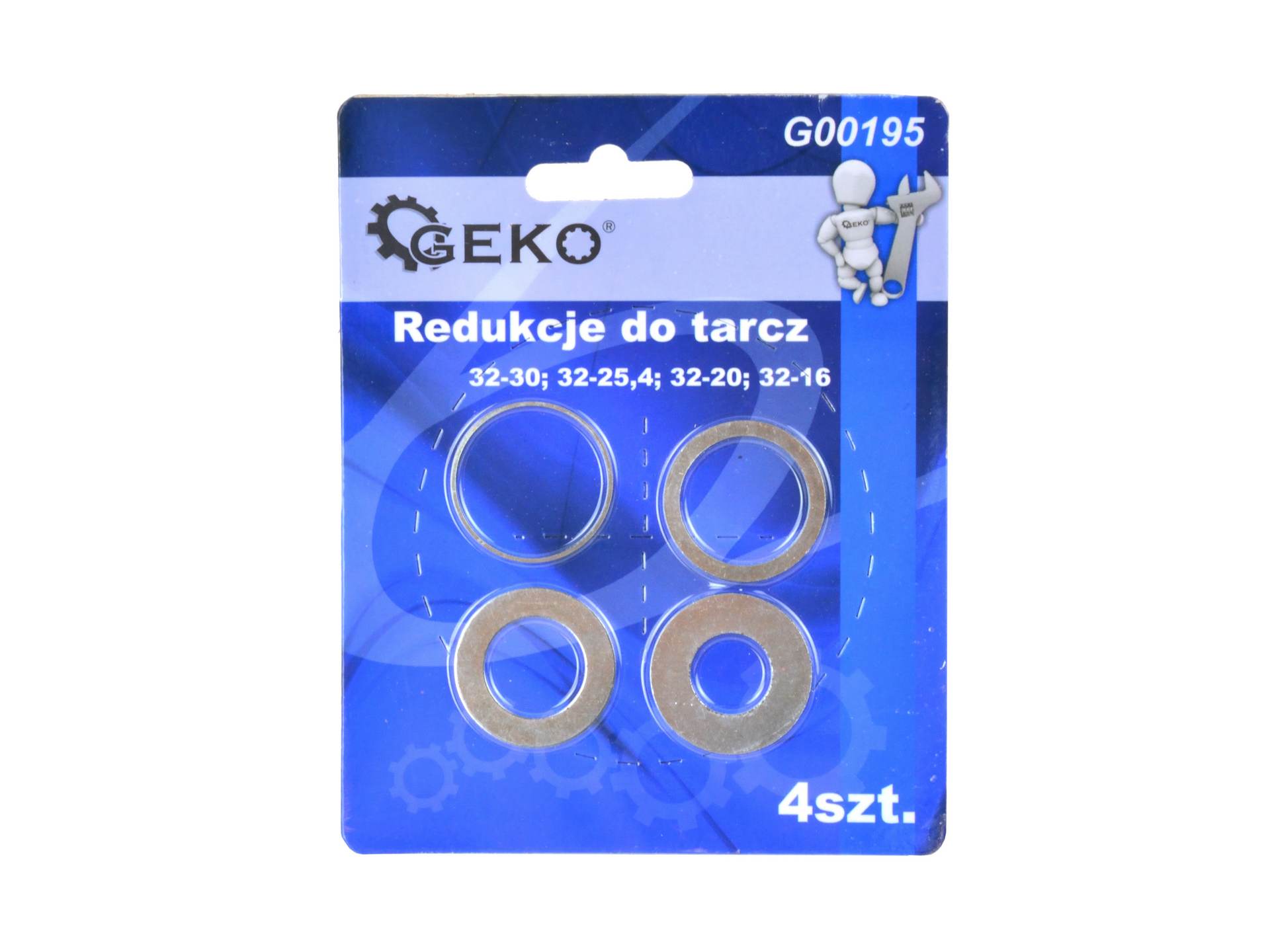 Geko G00195 redukcje do tarcz 4 elementy