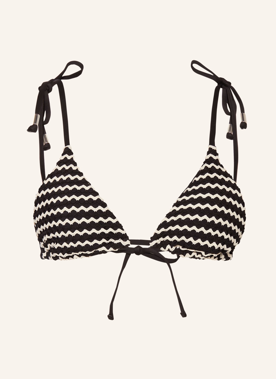 Seafolly Góra Od Bikini Trójkątnego Mesh Effect schwarz