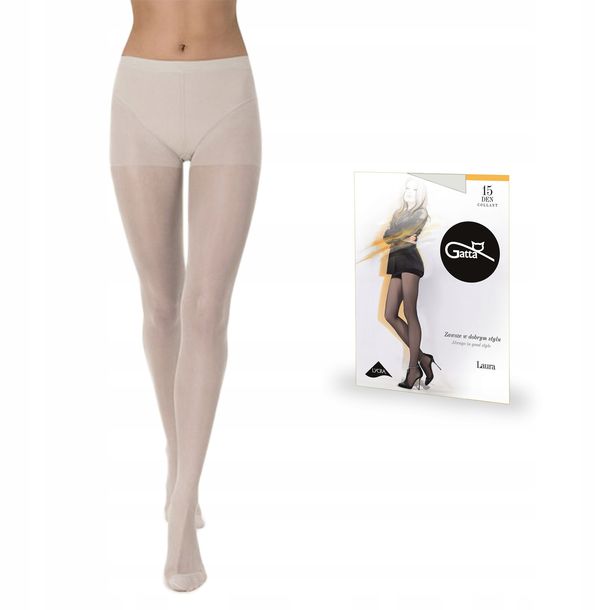 Rajstopy Gatta Laura 15 den lycra, Perla 4-L
