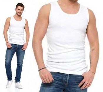 ﻿MORAJ PODKOSZULEK Męski Tank Top Bawełniany - L