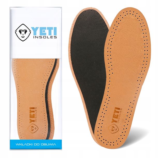 Skórzane Wkładki Do Butów Przeciwpotne Skóra R.41