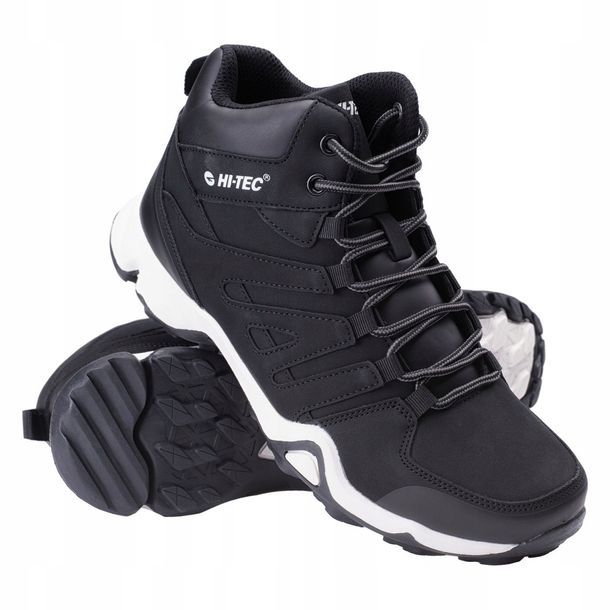 ﻿Hi-Tec Tander Mid Black Męskie Obuwie Casualowe o