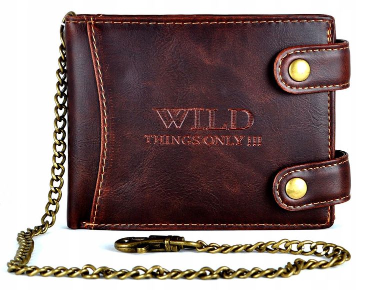 G3-20 Rockowy Młodzieżowy Męski Portfel Łańcuch !!