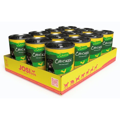 Karma dla psa JOSIDOG Kurczak w sosie 12 x 415 g