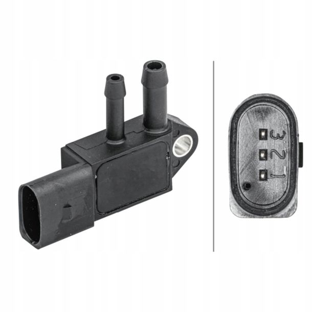 CZUJNIK CIŚNIENIA SPALIN VAG HELLA 6PP009409231 059906051A PORSCHE