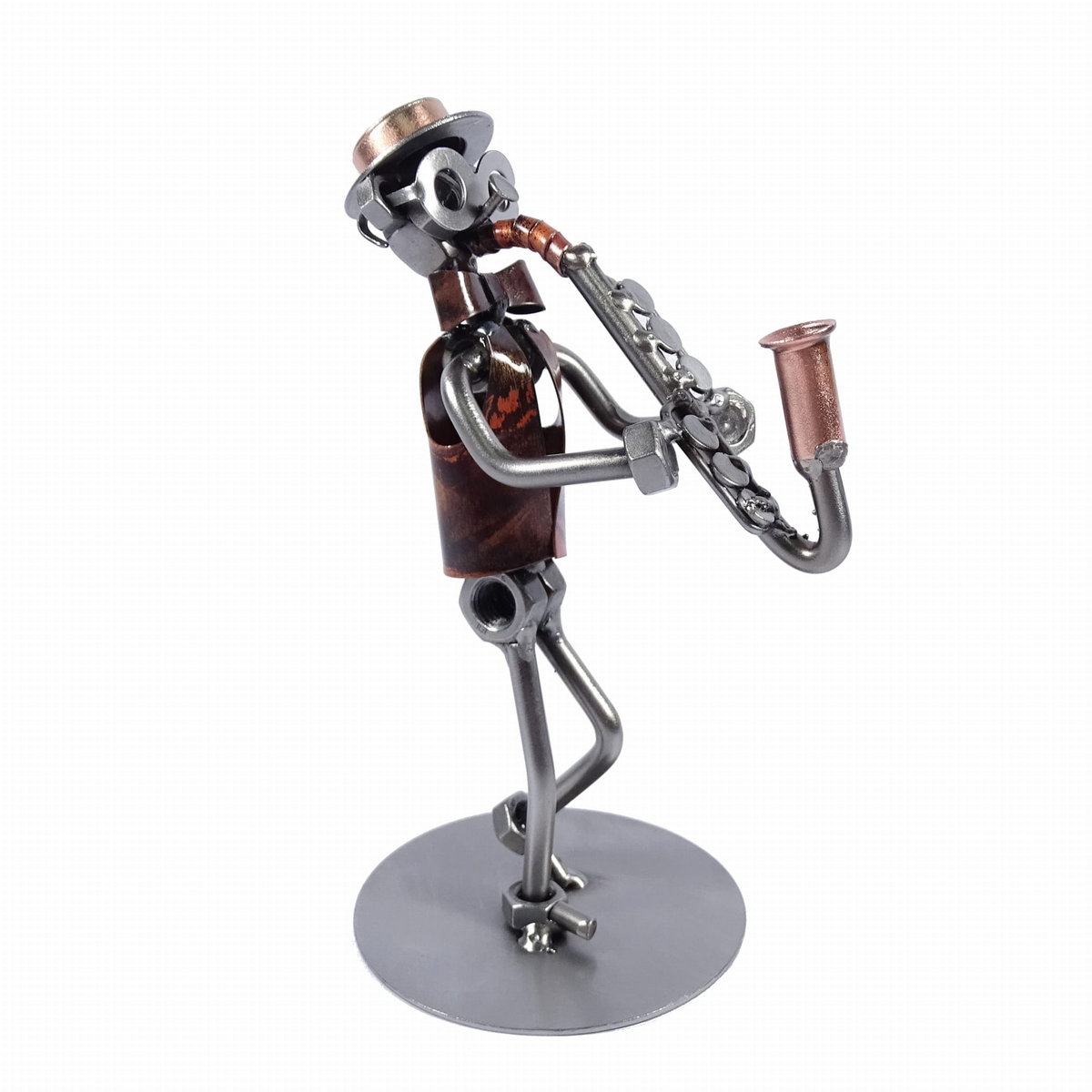 Metalowa figurka Saksofon. Prezent dla muzyka